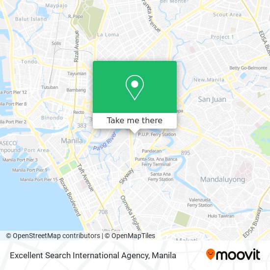 Excellent Search International Agency map