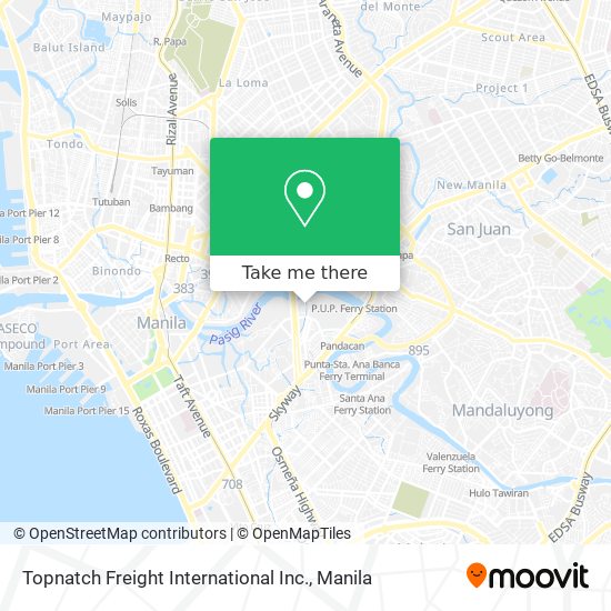 Topnatch Freight International Inc. map
