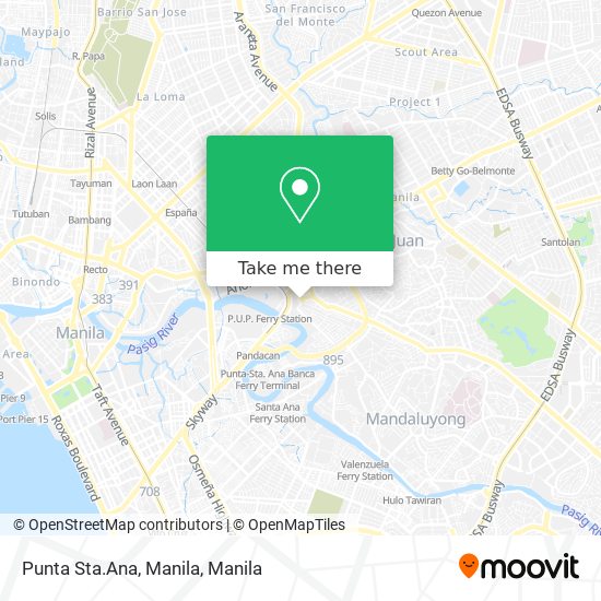 Punta Sta.Ana, Manila map