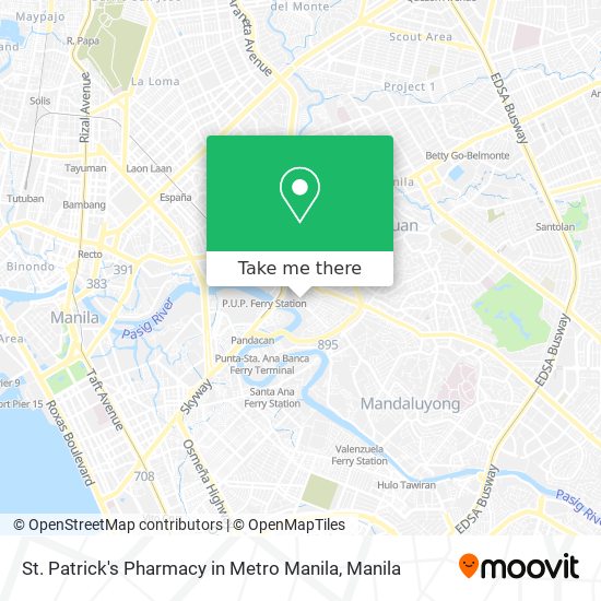 St. Patrick's Pharmacy in Metro Manila map