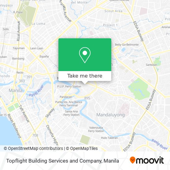 Topflight Building Services and Company map