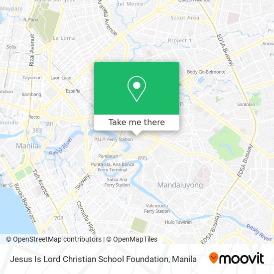 Jesus Is Lord Christian School Foundation map