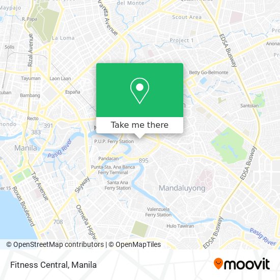 Fitness Central map