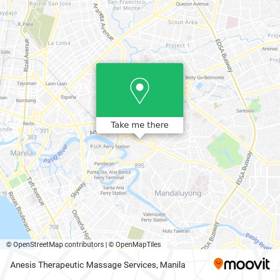 Anesis Therapeutic Massage Services map