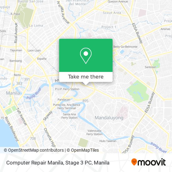 Computer Repair Manila, Stage 3 PC map