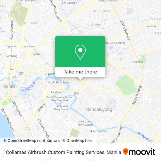 Collantes Airbrush Custom Painting Services map
