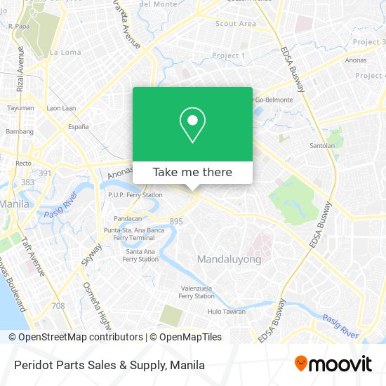 Peridot Parts Sales & Supply map