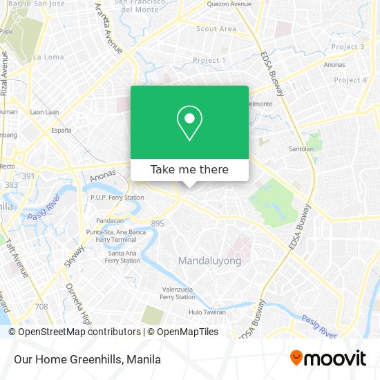 Our Home Greenhills map