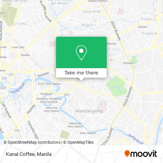 Kanal Coffee map