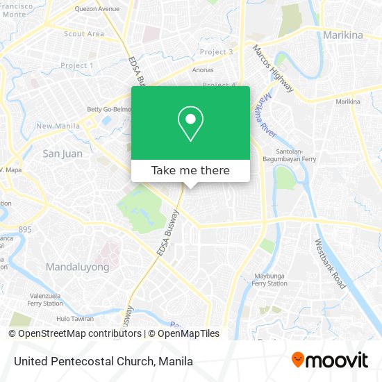 United Pentecostal Church map