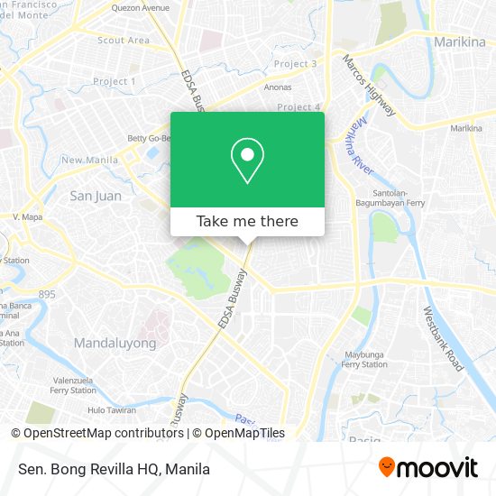 Sen. Bong Revilla HQ map