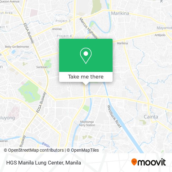 HGS Manila Lung Center map