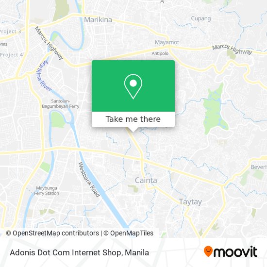 Adonis Dot Com Internet Shop map