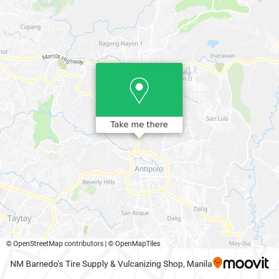 NM Barnedo's Tire Supply & Vulcanizing Shop map