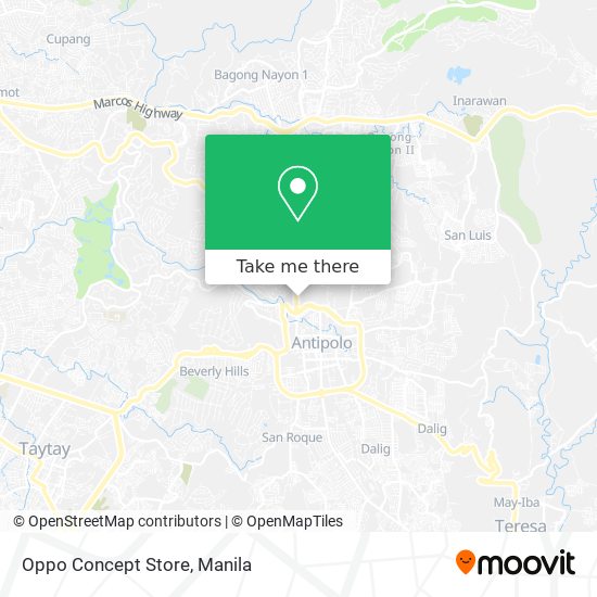 Oppo Concept Store map