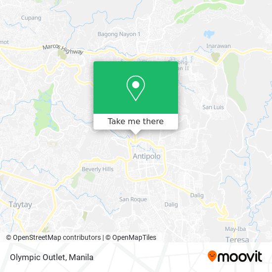 Olympic Outlet map