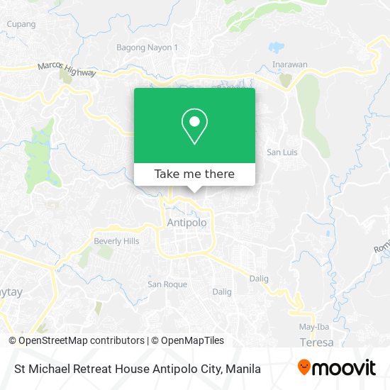 St Michael Retreat House Antipolo City map