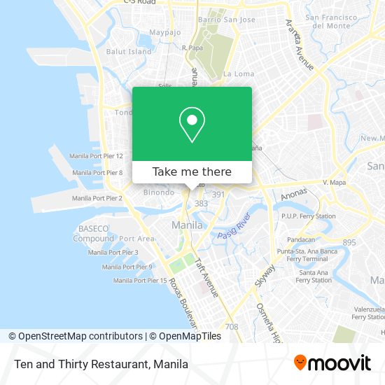 Ten and Thirty Restaurant map