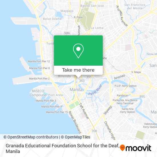 Granada Educational Foundation School for the Deaf map