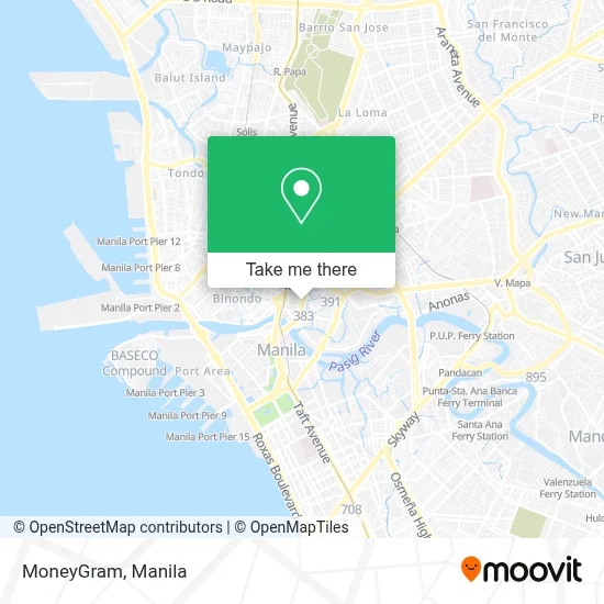 MoneyGram map
