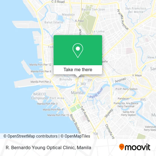 R. Bernardo Young Optical Clinic map