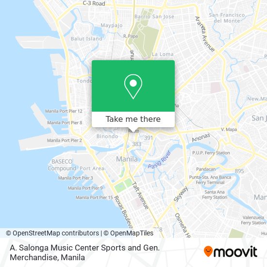 A. Salonga Music Center Sports and Gen. Merchandise map