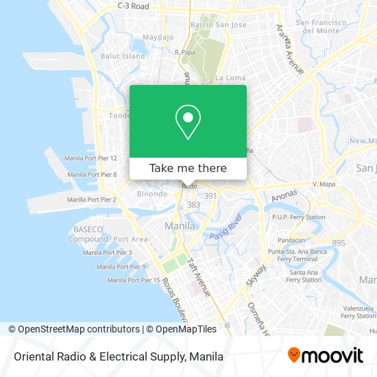 Oriental Radio & Electrical Supply map