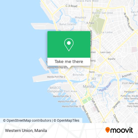 Western Union map