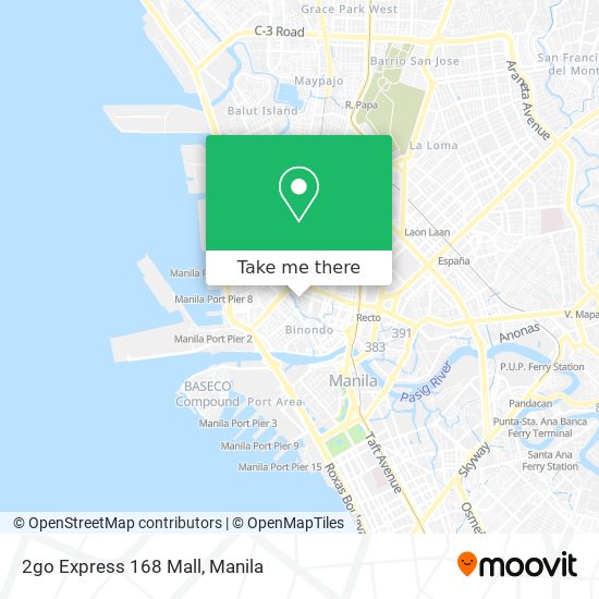 2go Express 168 Mall map