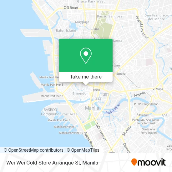 Wei Wei Cold Store Arranque St map