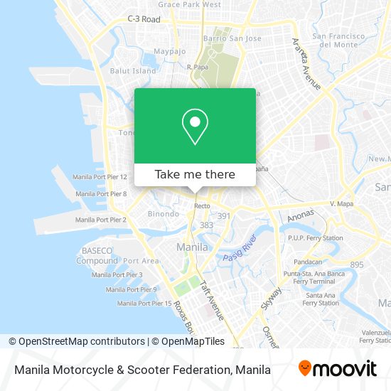 Manila Motorcycle & Scooter Federation map