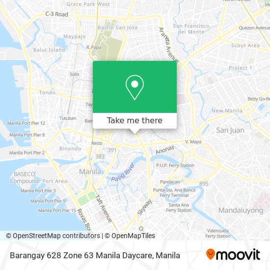 Barangay 628 Zone 63 Manila Daycare map