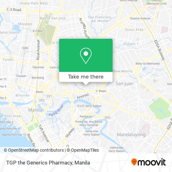 TGP the Generics Pharmacy map