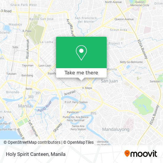 Holy Spirit Canteen map