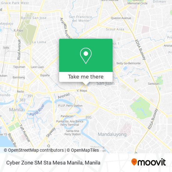 Cyber Zone SM Sta Mesa Manila map