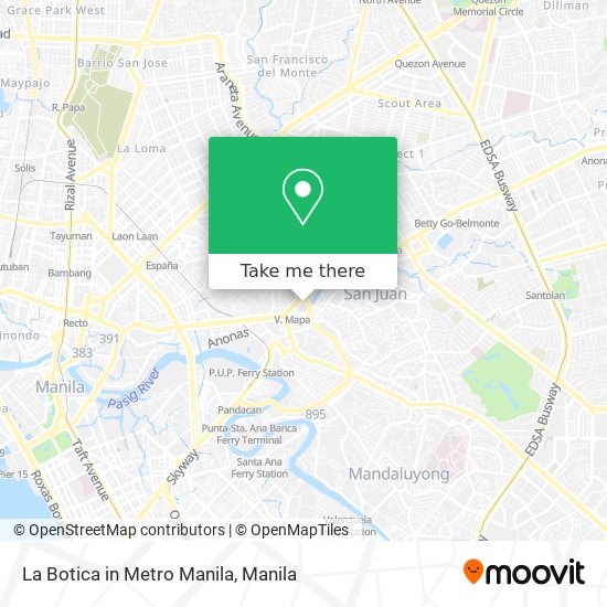 La Botica in Metro Manila map