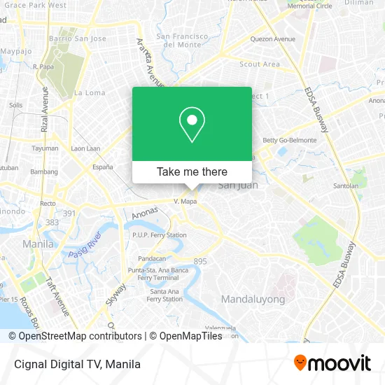 Cignal Digital TV map