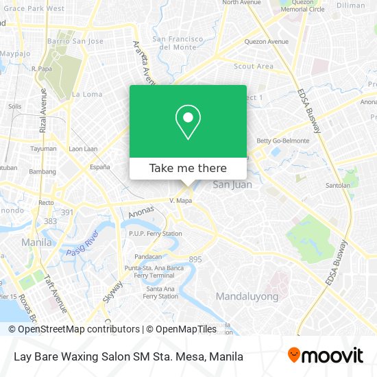 Lay Bare Waxing Salon SM Sta. Mesa map