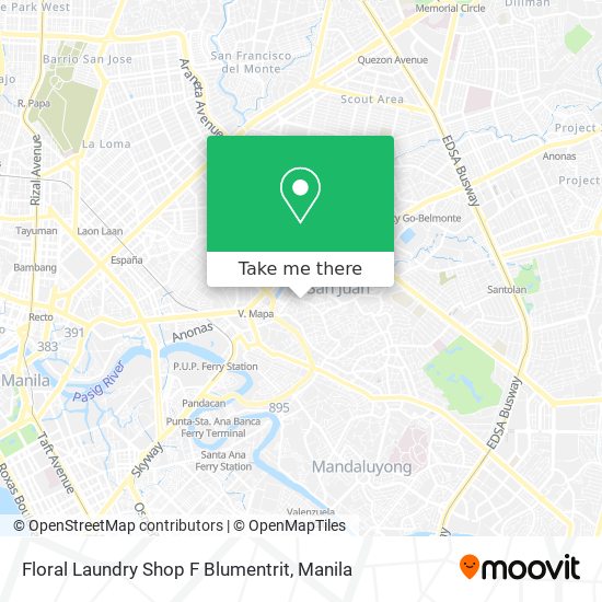 Floral Laundry Shop F Blumentrit map