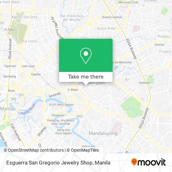 Esguerra San Gregorio Jewelry Shop map