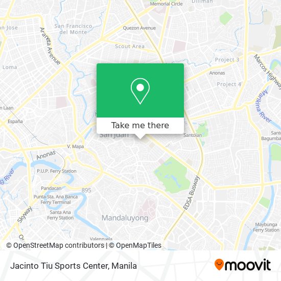 Jacinto Tiu Sports Center map