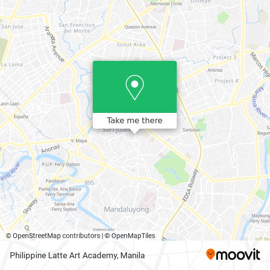 Philippine Latte Art Academy map