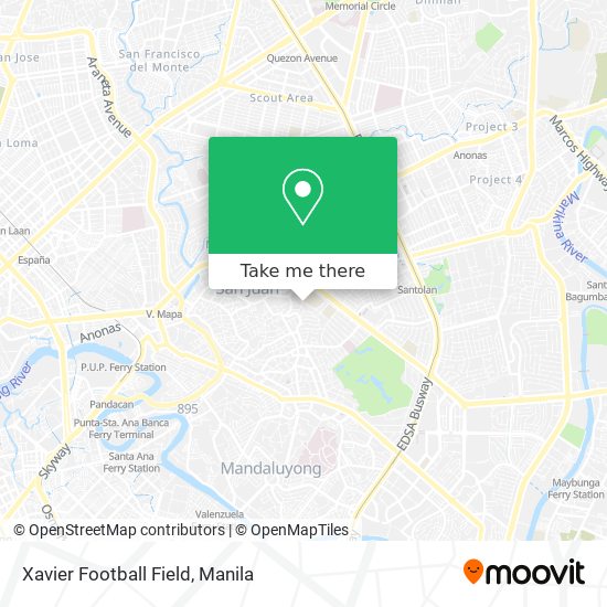 Xavier Football Field map