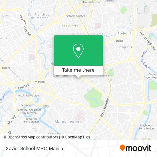 Xavier School MPC map