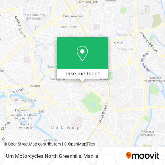 Um Motorcycles North Greenhills map