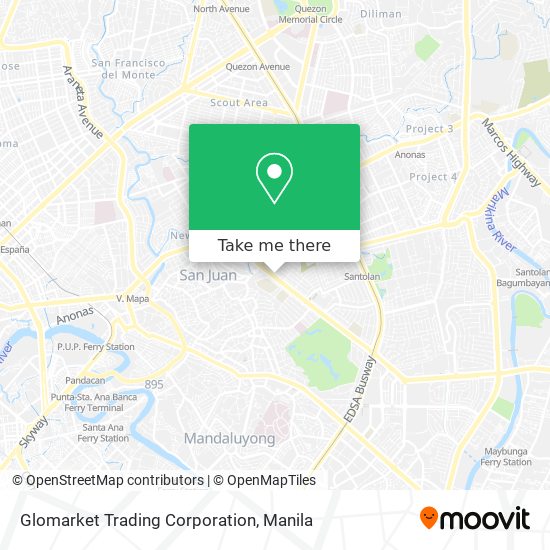 Glomarket Trading Corporation map
