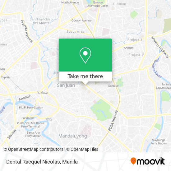 Dental Racquel Nicolas map