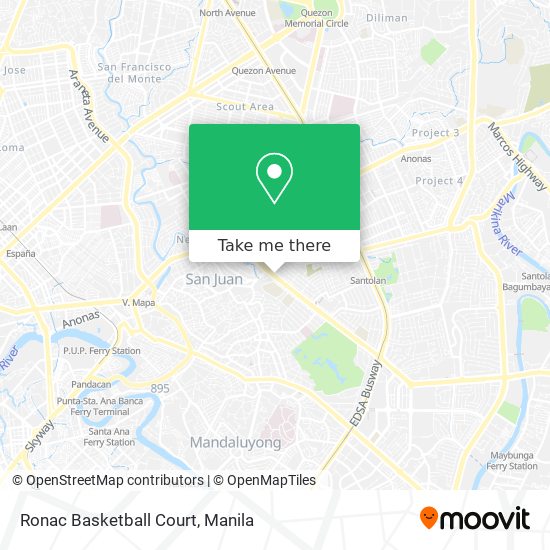 Ronac Basketball Court map