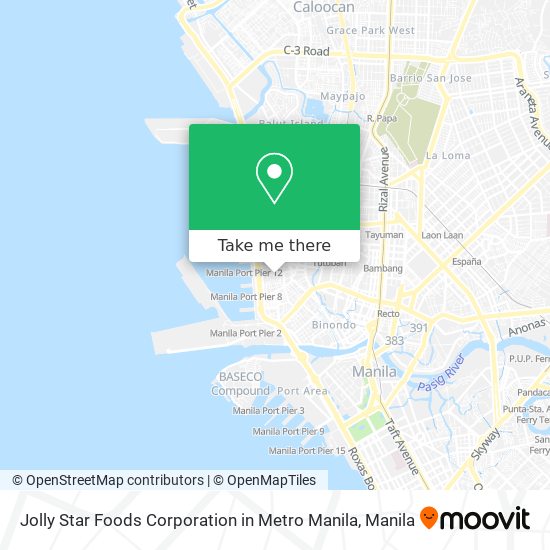 Jolly Star Foods Corporation in Metro Manila map