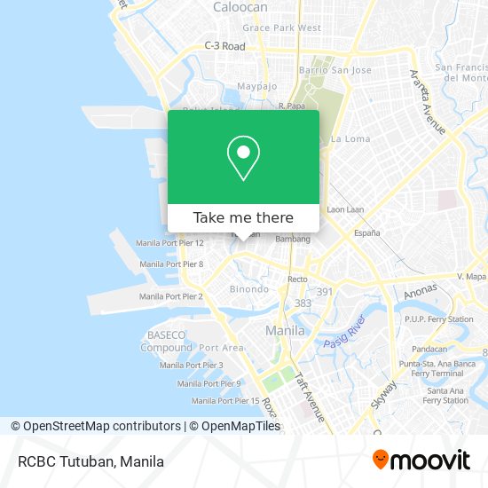 RCBC Tutuban map